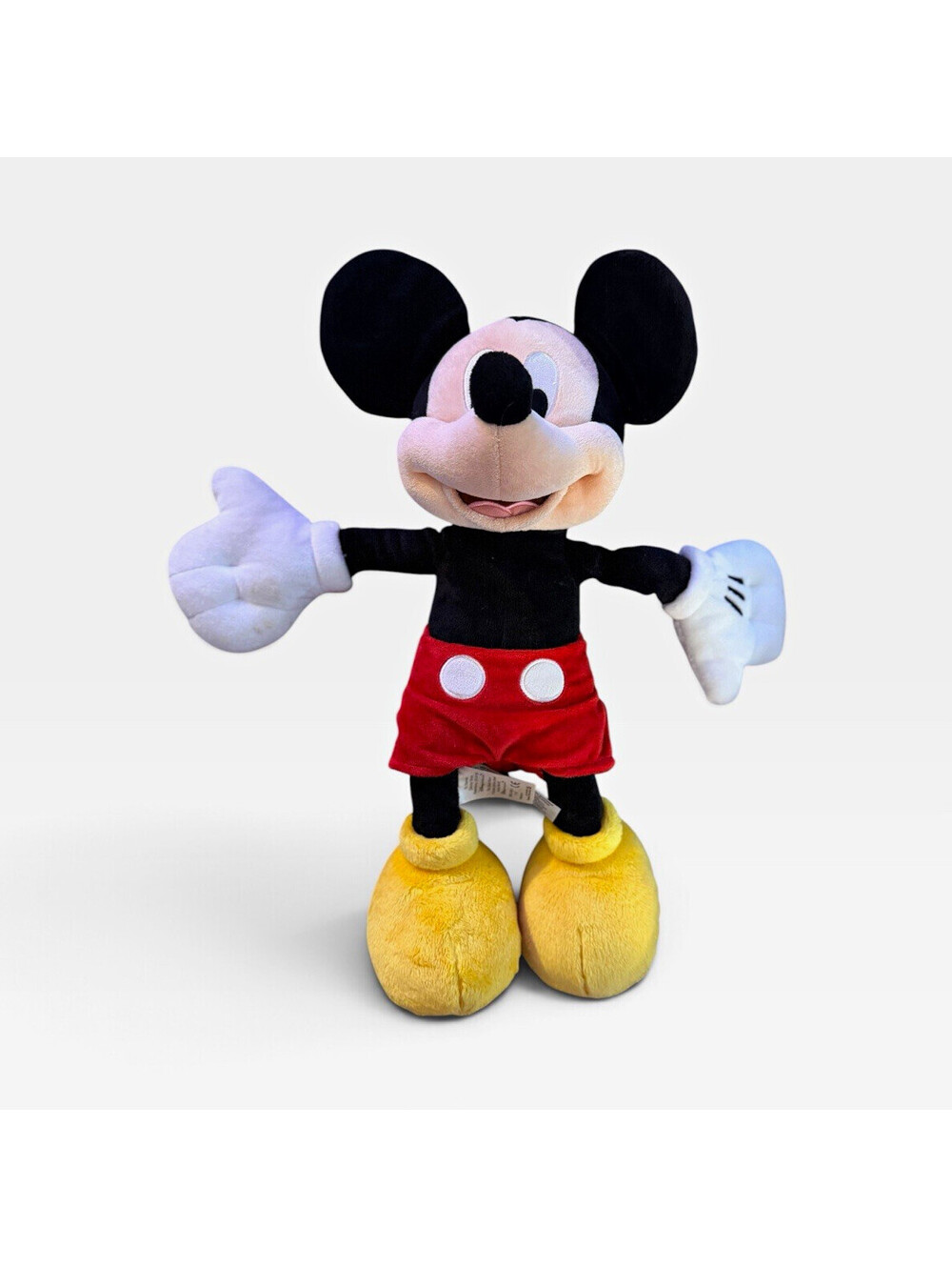 Disney Store Mickey Mouse Plush Stuffed Animal Medium 14-24 in Red Shorts 2015
